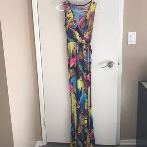 Long multi colored dress